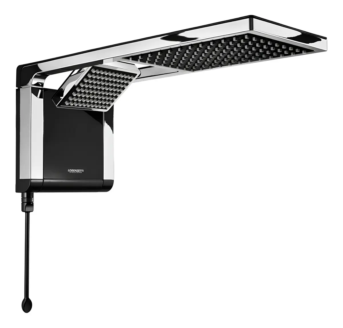 Chuveiro Eletrônico Lorenzetti Acqua Duo Ultra 7800W — Preto/Cromado