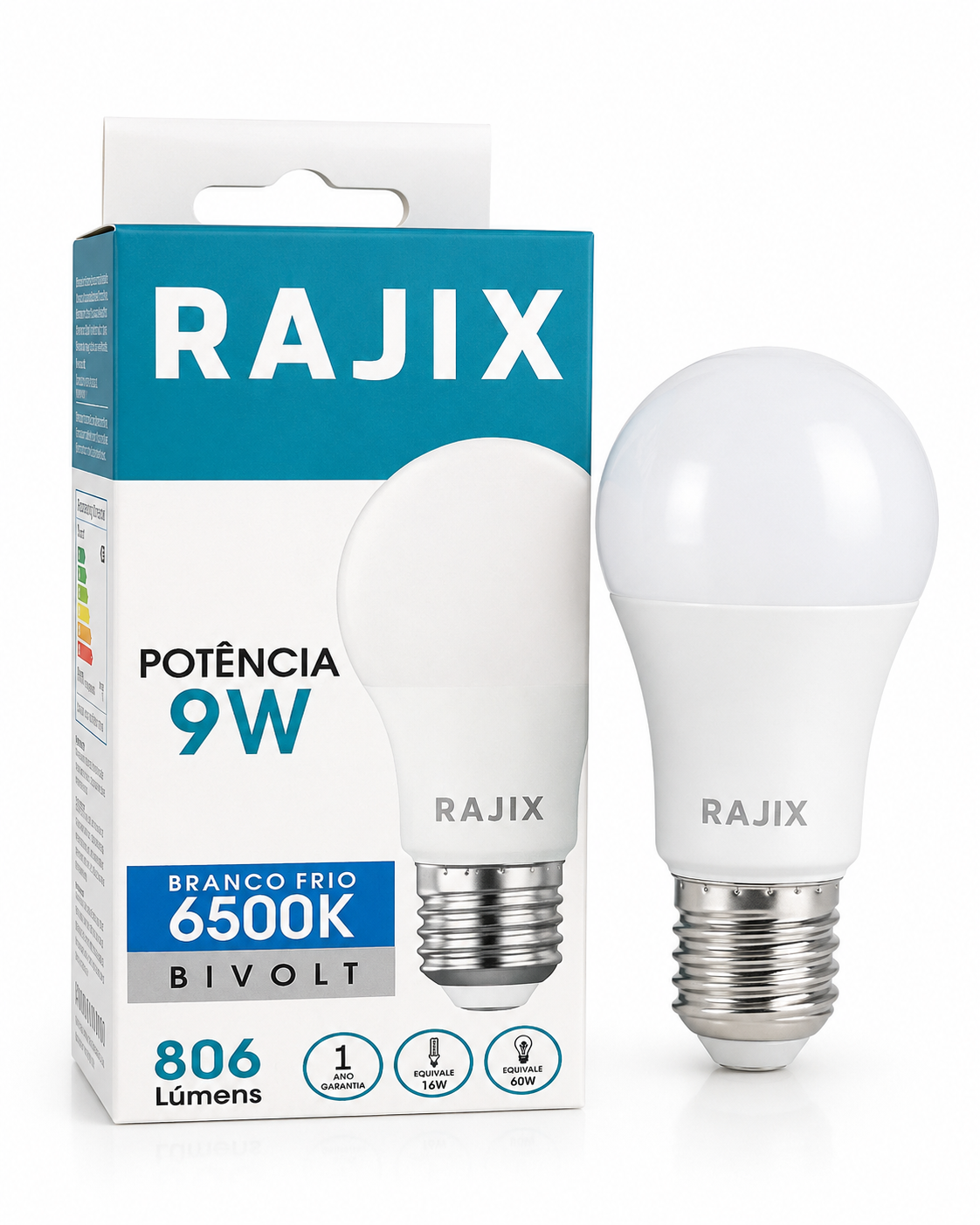 Lâmpada LED Bulbo Rajix 9W