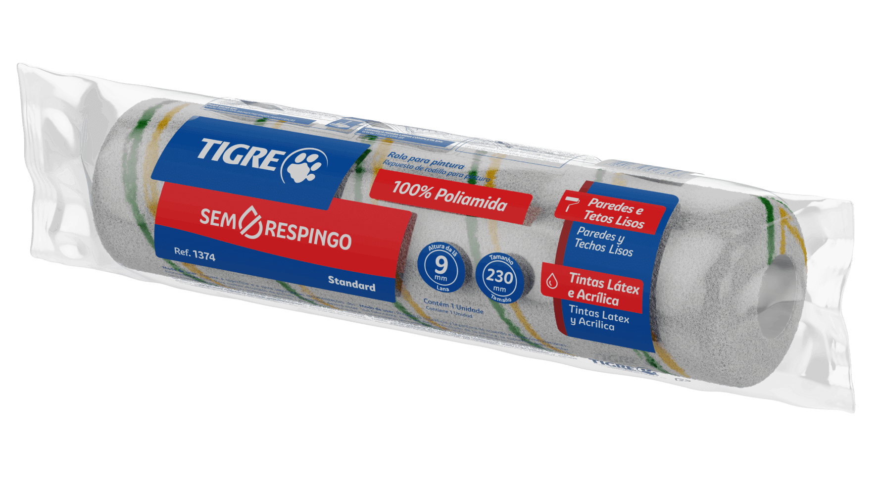 Rolo Sem Respingo Tigre 1374 / 1375 23 cm