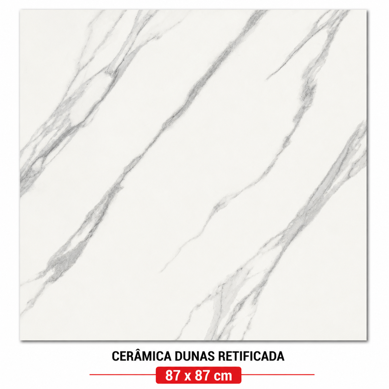Cerâmica Dunas Retificada 87x87