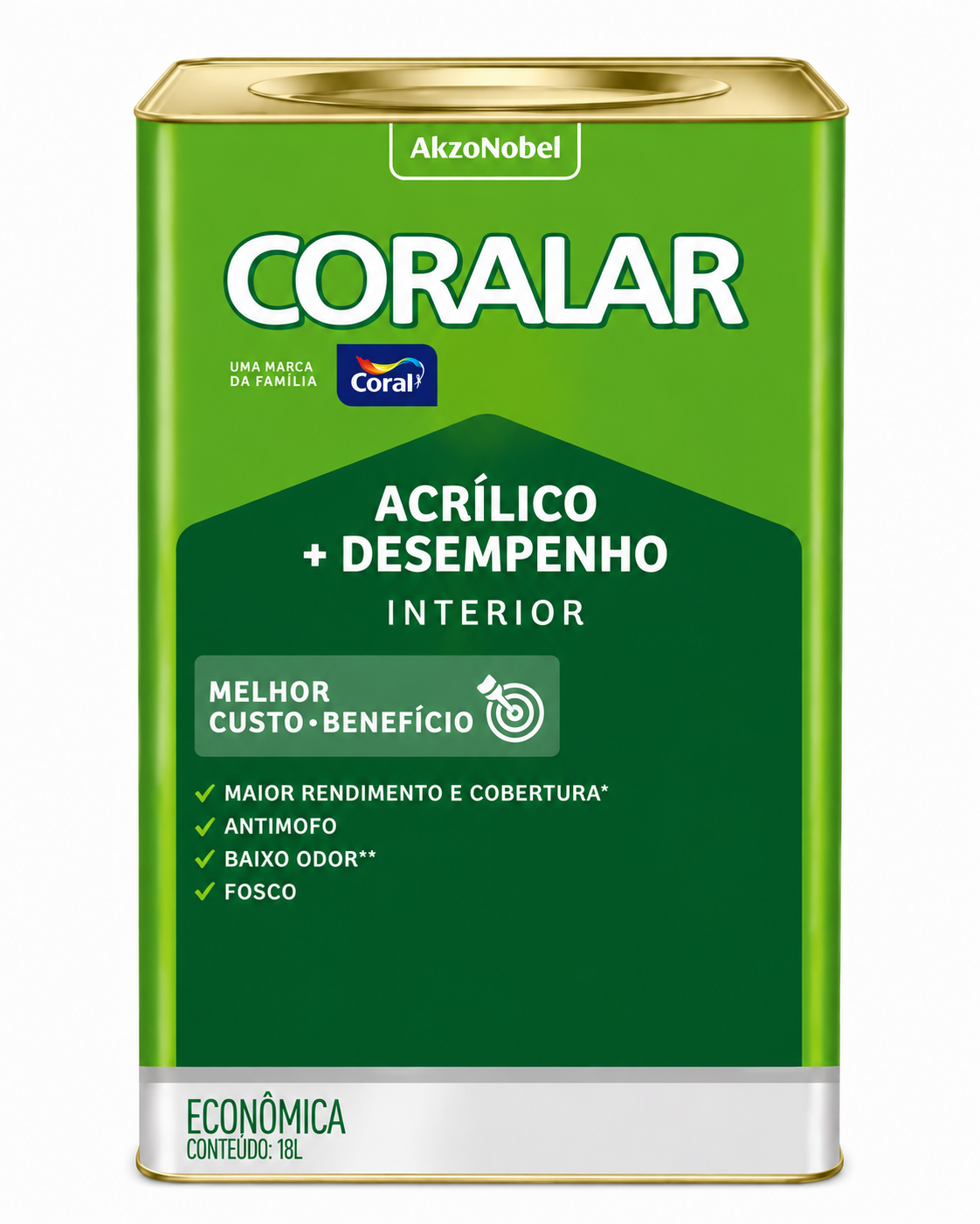 Tinta Acrílica Coral Coralar 18L