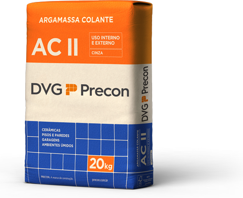 Argamassa Colante AC II Cinza DVG Precon 20 kg