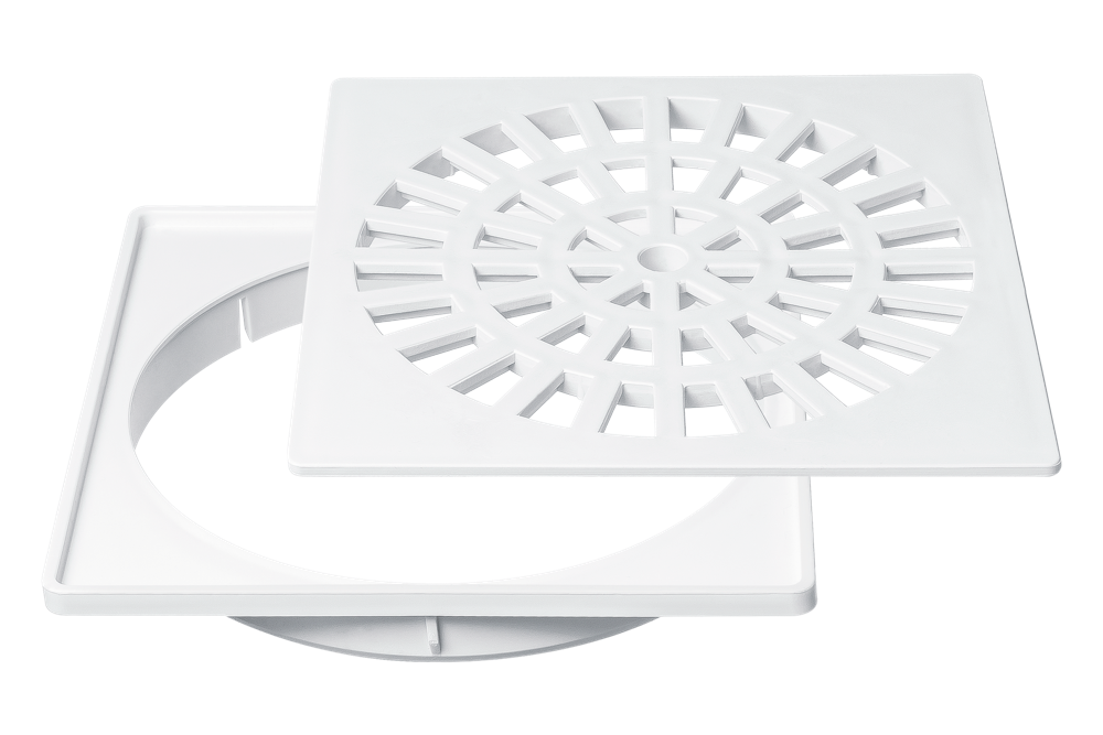 Conjunto de Grelha e porta grelha para CS 150mm - Quadrada Herc