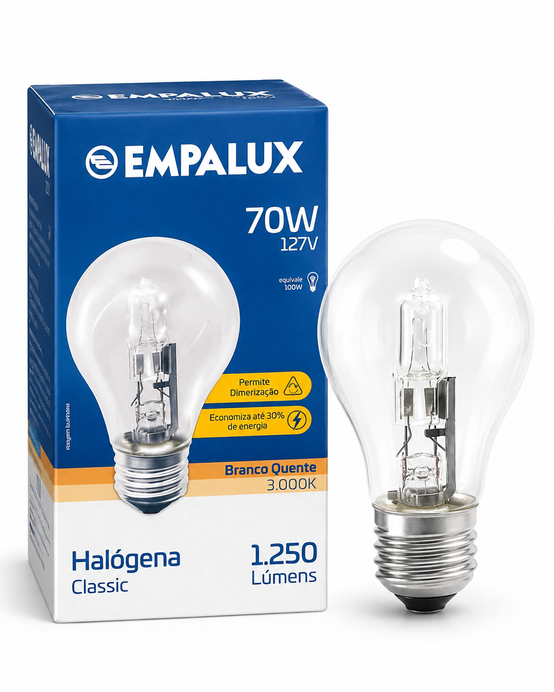 Lâmpada Halógena Empalux Classic 70W